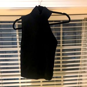 Elegant one shoulder Alice + Olivia black sweater, size S